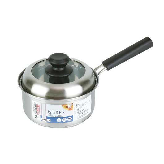 ローザー　ＩＨ対応片手鍋１６ｃｍ（ガラス窓付蓋）　　ＲＢ－２３１４画像2