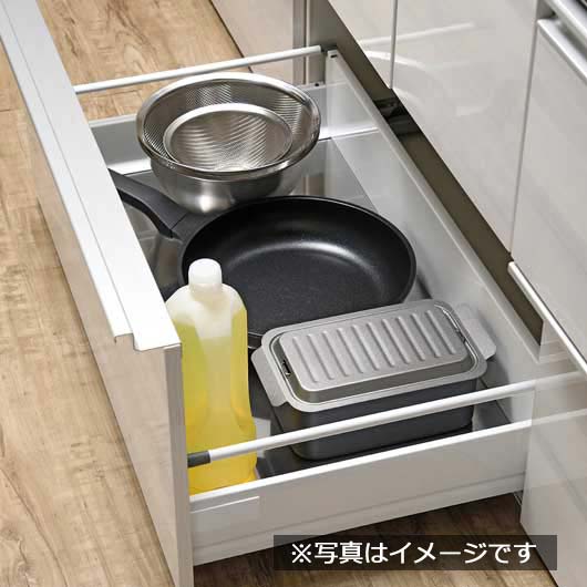 ポコフリット　ＩＨ対応角型揚げ鍋（温度計・アミ付）　　ＲＢ－２７０１画像3