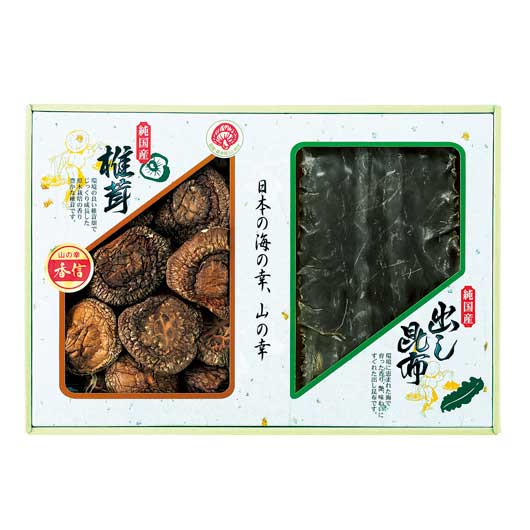 国内産　原木香信椎茸・昆布詰合せ　　ＴＳＫ－３０Ｎ２画像2