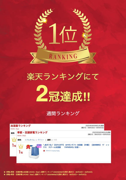 〈ヴィックス〉　スチーム加湿器画像2