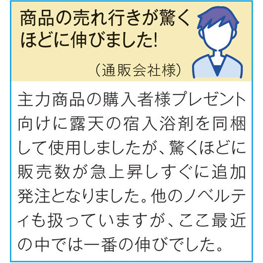 薬用入浴剤　露天の宿１０包入【40個単位】画像8