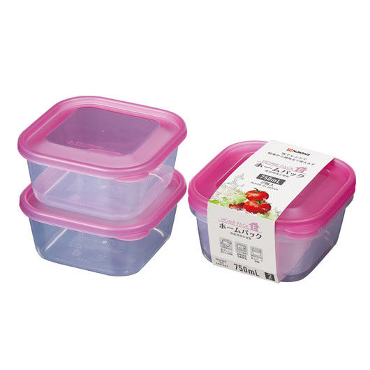  ホームパック７５０ｍｌ２個組（ピンク）【80個単位】