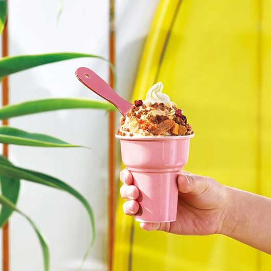 アイスクリームカップ＆スプーンセット【60個単位】 モモフク